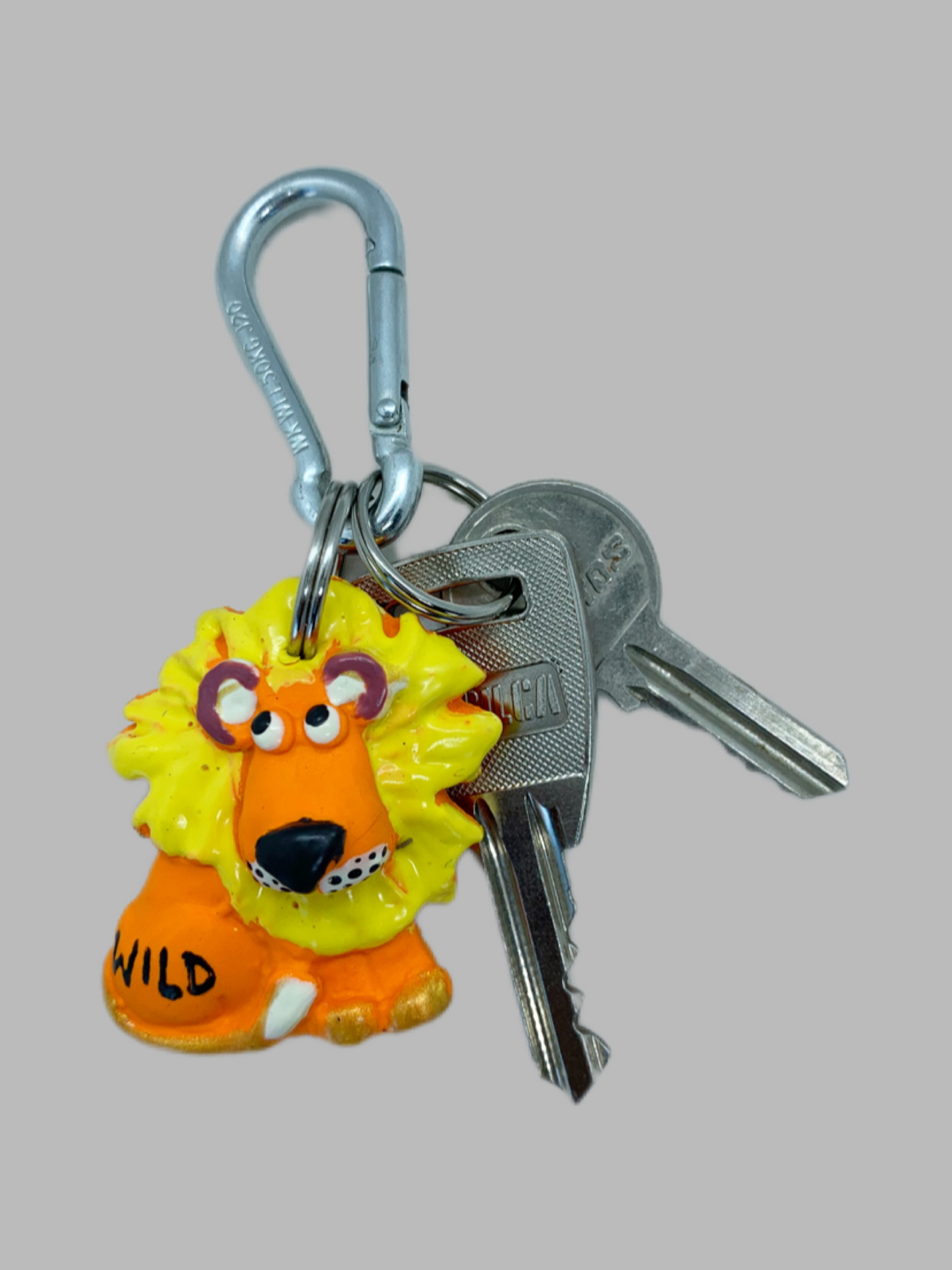 Rubber Keyrings Lion Dead head