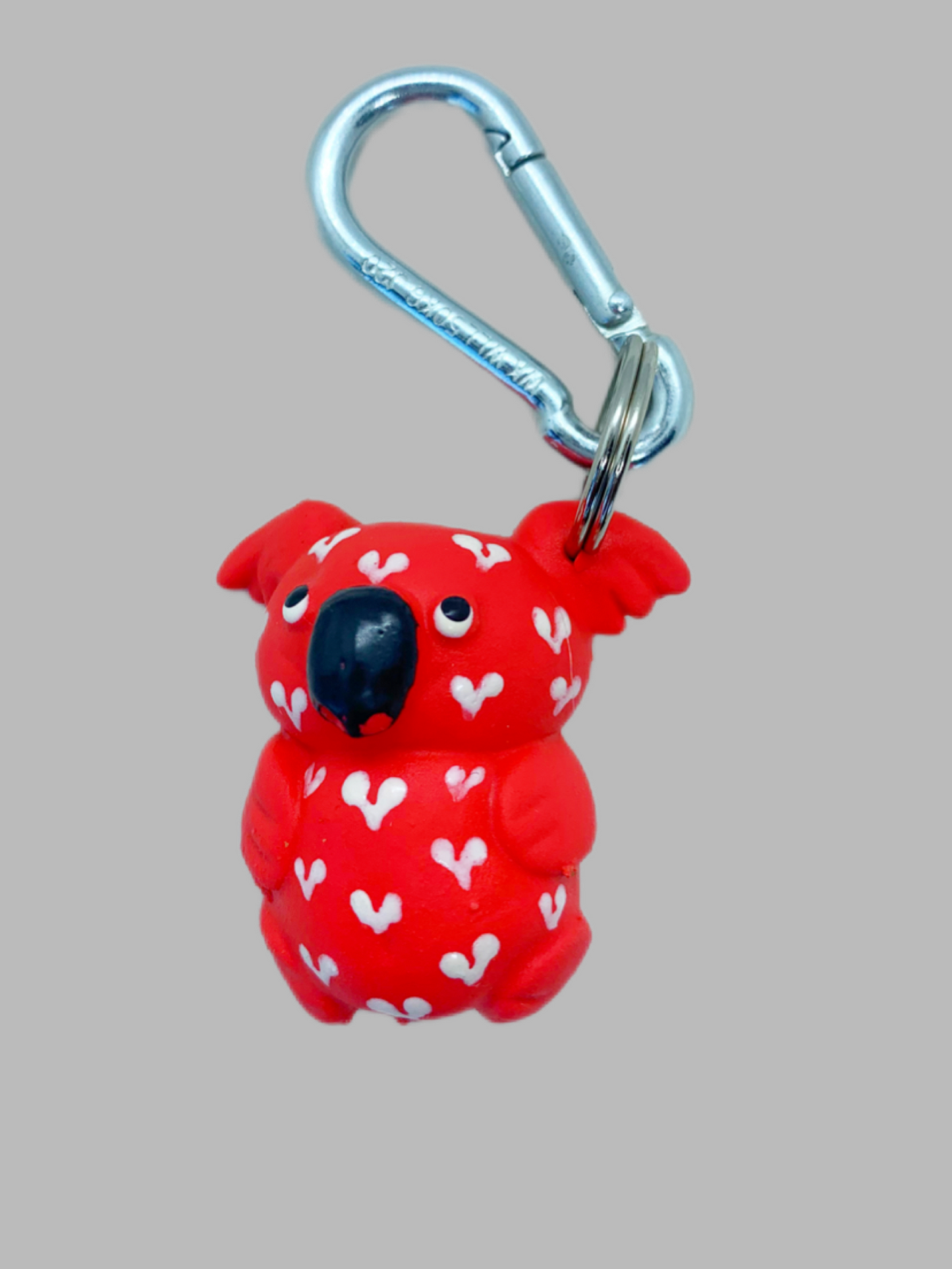 Rubber Keyring Koala  Red