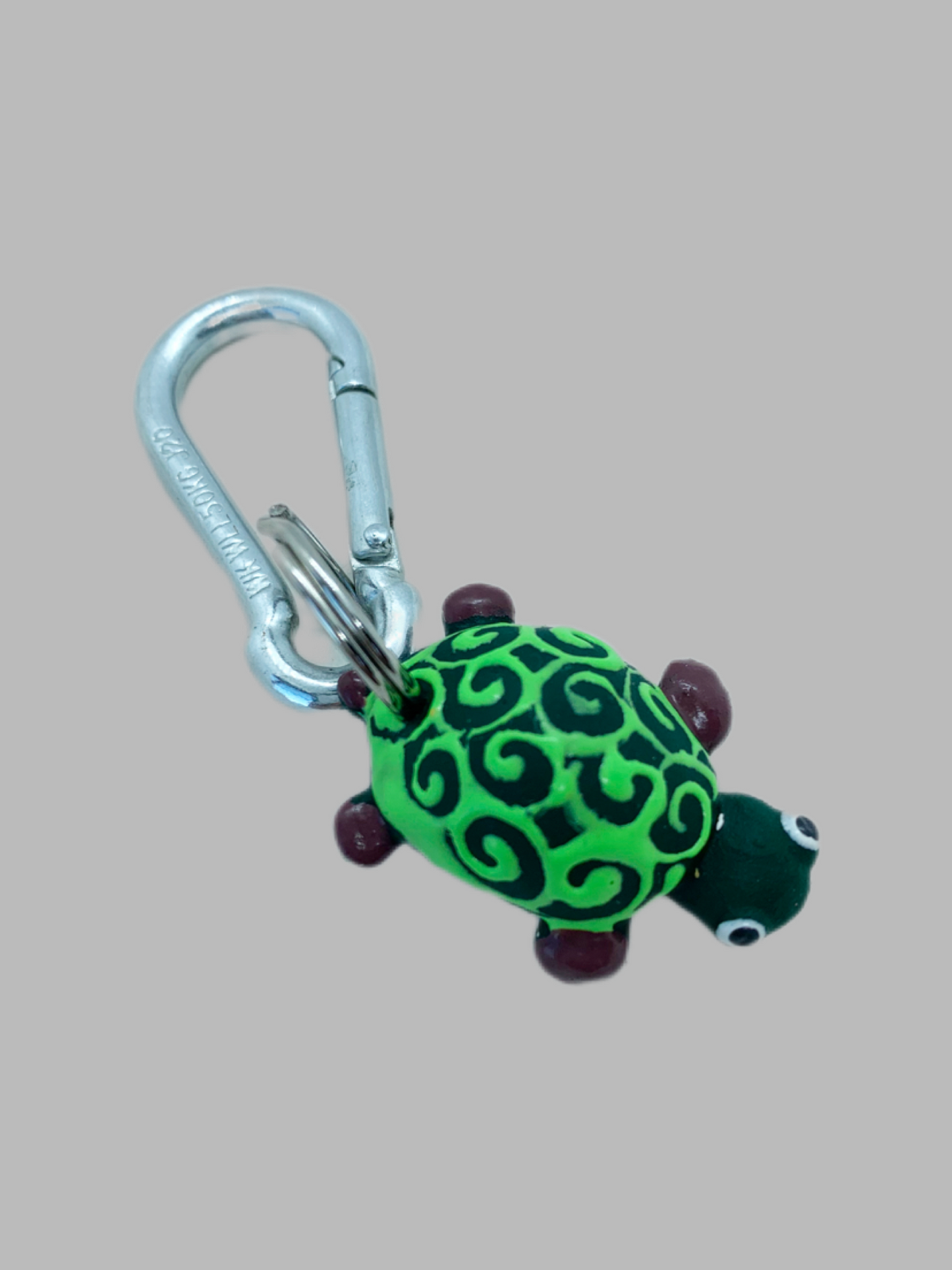 Rubber Keyring Turtle s Green