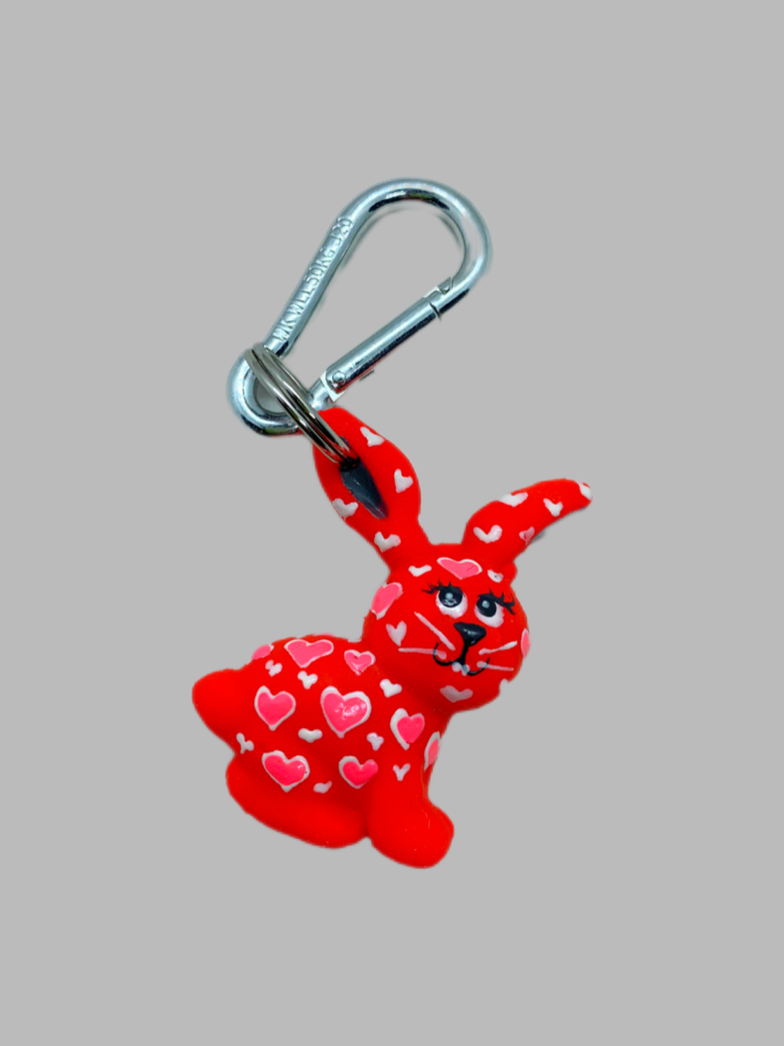Christmas Collection Rabbit Red Hearts – rubber animals